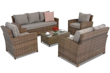 Set zahradního nábytku Parma Coffee 7 brown Garden Point