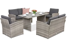 Zahradní nábytek Monaco Apetito 6 Garden Point světle šedý