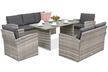 Zahradní nábytek Monaco Apetito 7 Garden Point světle šedý