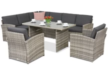 Zahradní nábytek Monaco Comida 7 Garden Point světle šedý