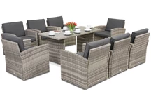 Zahradní nábytek Monaco Premium 8 Garden Point světle šedý