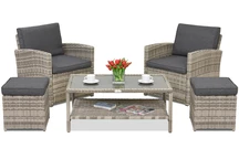 Zahradní nábytek Monaco Terrace + 2 světle šedé taštičky Garden Point
