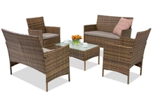 Zahradní nábytek v technorattanu Calabria Coffee Premium 6 Garden Point hnědý