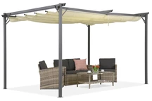 Béžová terasová pergola La Palma 3x4 Garden Point