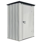Kovový zahradní úložný box 1,2 x 0,9 m, Spacemaker Arrow, světle šedá