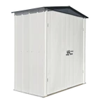 Kovový zahradní úložný box, 1,8 x 0,9 m, Spacemaker Arrow, světle šedá