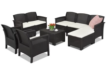 Sestava obývacího nábytku Technorattan Venezia Relax Corner 8 Bica hnědá