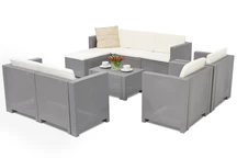 Sestava obývacího nábytku Technrattan Colorado Relax Corner 8 Bica šedá