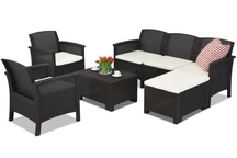 Sestava obývacího nábytku Technrattan Venezia Relax Corner 6 Bica hnědá