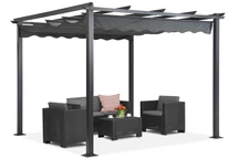 Volně stojící terasová pergola Tenerife 3 x 3m šedá Garden Point