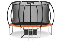 Zahradní trampolína Premium s skákací sítí 366 cm Jump Hero 12FT oranžová