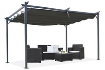 Šedá terasová pergola La Palma 3x4 Garden Point