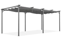 Antracitová terasová pergola La Palma 3 x 6m Garden Point