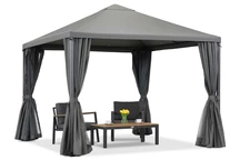 Antracitový zahradní pavilon Madrid 3 x 3 m Premium Garden Point