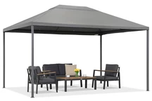 Antracitový zahradní pavilon Madrid 3 x 4 m Garden Point