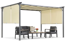 Béžová zahradní pergola Sevilla 3x4m Garden Point