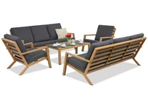 Braga Wood Coffee 8 Garden Point luxusní technorattanová nábytková sestava