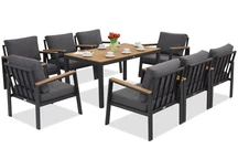 Hliníkový zahradní nábytek Zakintos Premium 8 antracit Garden Point