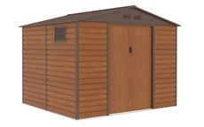 Kovový domek na nářadí Malmo 2,8 x 2,6 m Store Boss hnědý