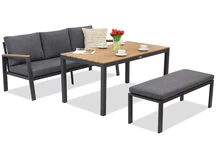 Zakintos Apetito Comfort 3 hliníkový set s lavicí antracit Garden Point