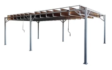 Antracitová terasová pergola Paros 3x6m Garden Point