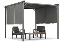 Antracitová terasová pergola Sevilla 3x3m Garden Point
