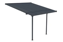 Polykarbonátový přístřešek na terasu Nevada 3,05 x 3,14 m CoverTech antracitový