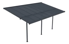 Polykarbonátový přístřešek terasy Nevada 3,05 x 4,96 m CoverTech antracitový