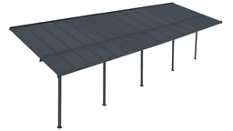 Polykarbonátový přístřešek terasy Nevada 3,05 x 9,92 m CoverTech antracitový