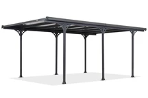 Velký polykarbonátový přístřešek Montana 3,13 x 5,02 m CoverTech antracitový 