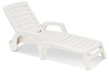 Zahradní lehátko Riva white Bica