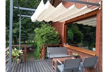 Santana krémová stříška na terasu 3x3m Garden Point