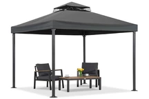 Antracitový zahradní pavilon Valencia 3x3 m Garden Point