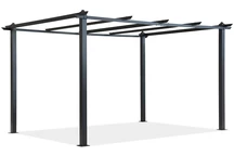 Barbados 3 x 4 m antracitový kovový rám zahradní pergoly Garden Point