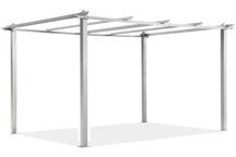 Barbados 3 x 4 m bílý kovový rám zahradní pergoly Garden Point