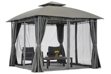 Garden Point Sicily 3x3m antracitový zahradní pavilon