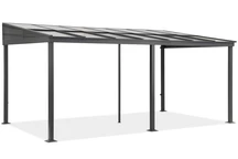 Hliníkový nástěnný altán 3 x 5 m Tarragona Garden Point antracitový