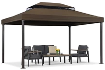 Hnědý zahradní pavilon Valencia 3x4 m Garden Point
