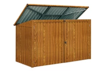 Skladování odpadkových košů 3 x 240l Hamilton StoreBoss hnědý
