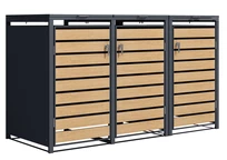 Skříň pro 3 odpadkové koše 120l nebo 240l Bremen CoverTech