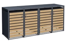 Skříň pro 4 odpadkové koše 120l nebo 240l Bremen CoverTech