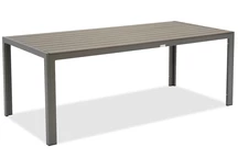Velký hliníkový zahradní stůl z polywoodového dřeva 200 cm Verona Garden Point šedý