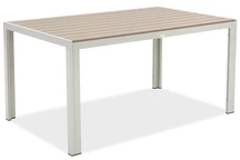 Verona Garden Point hliníkový zahradní stůl z polywoodového dřeva béžový