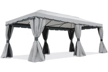 Zahradní altán s moskytiérou Valencia 3x6m šedá Garden Point