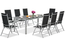 Zahradní hliníkový nábytek Garden Point s velkým stolem Polywood Verona pro 8 osob