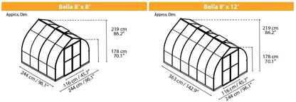 Rozšiřující modul pro skleník Bella Palram 8x4